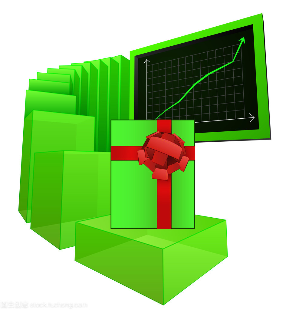 禮品產(chǎn)品市場矢量的積極成果