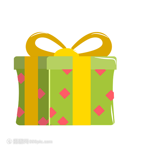 卡通禮物盒子免摳圖