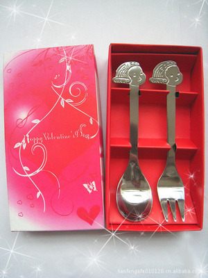 【供應精美禮品新款禮品臉譜餐具二件套(圖)】價格,廠家,圖片,其他餐飲用品,聯(lián)豐不銹鋼制品(深圳) -